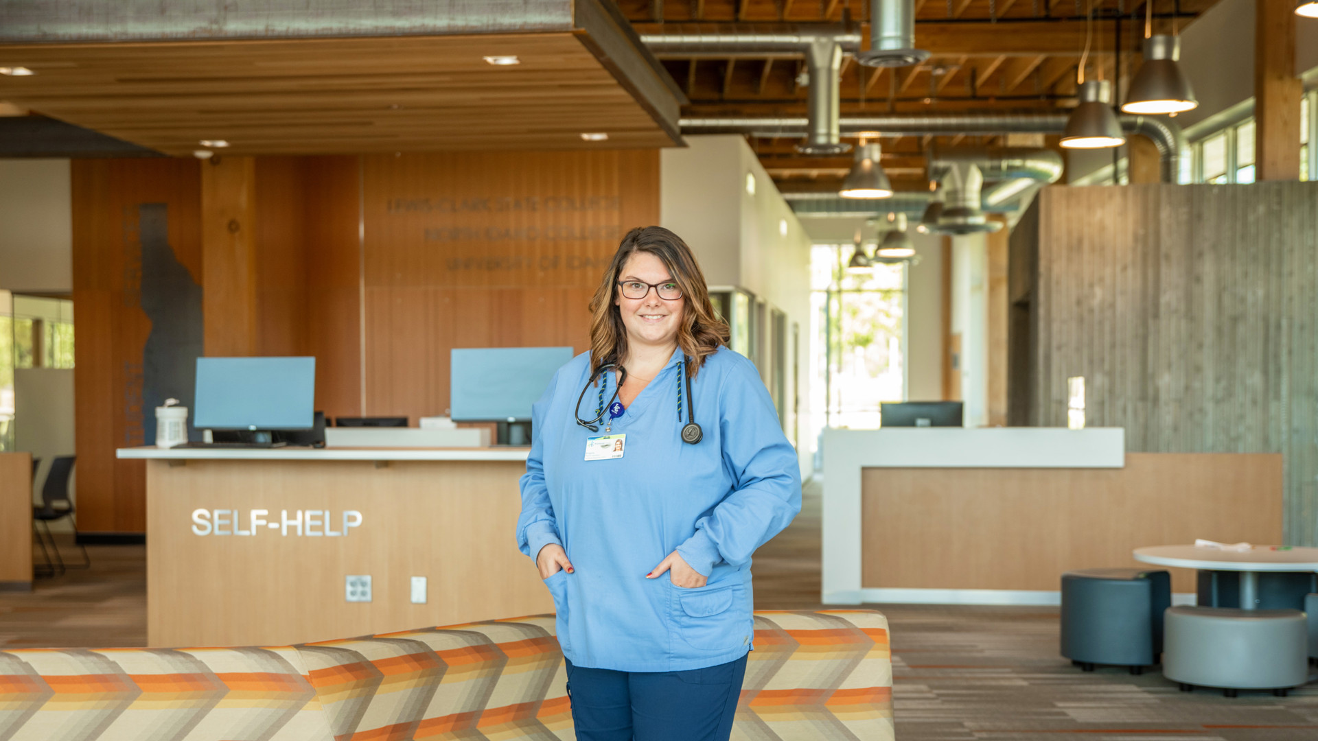 Medical assistant smiling at camera